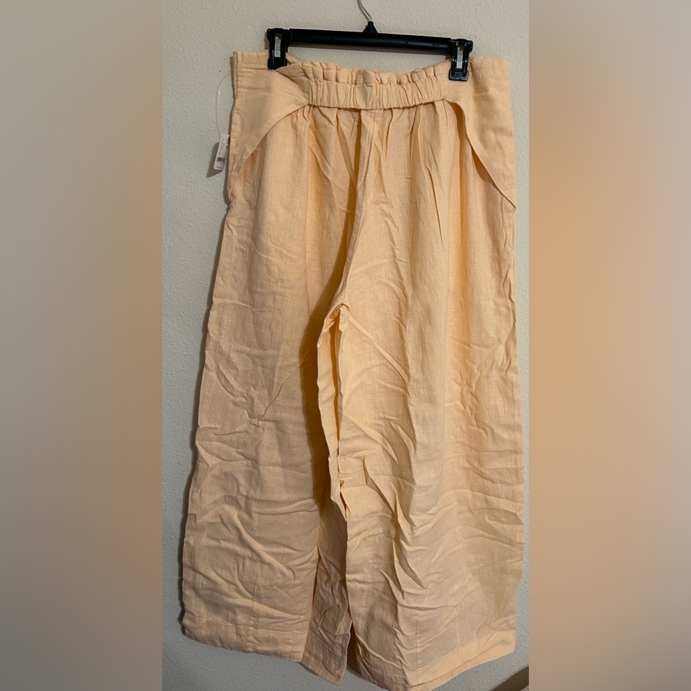 Free-est Demi Cotton-Linen Pants.Color Pale Peach. - Picture 3 of 12